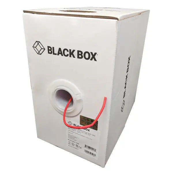 1000 ft. Solid UTP CAT5e (350MHz) Network Cable - FT6/CMP (Plenum) - Black Box - Red